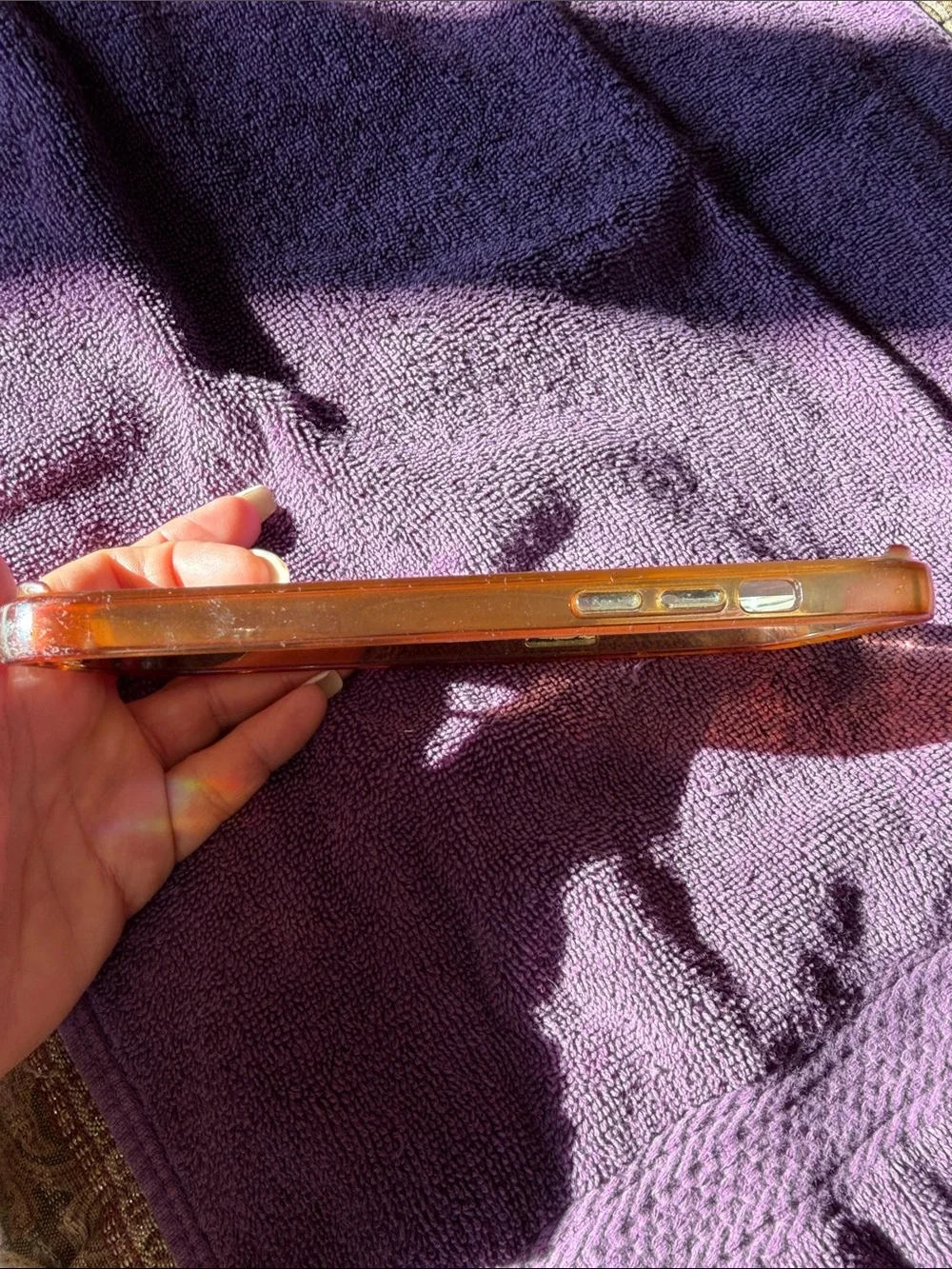 Pink Marble Glitter Ring Phone Case - Unbranded